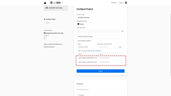 Add Your Environment Variables