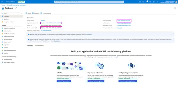 Copy credentials