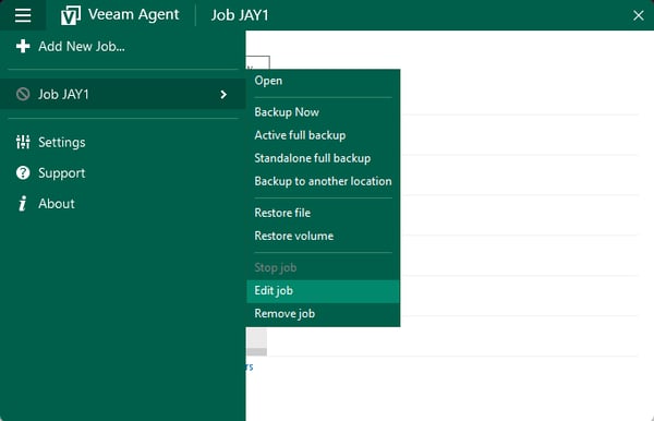 click Edit Job